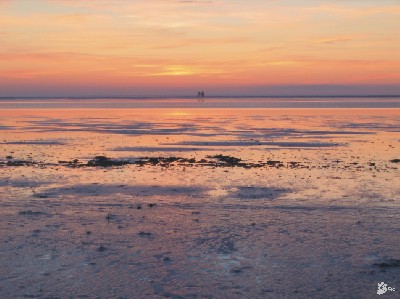 Foto Sonnenuntergang am Strand von St. Peter-Ording